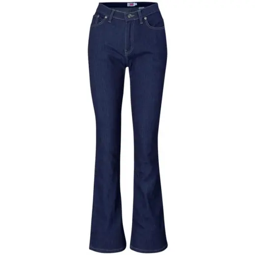 Ladies Bootleg Sierra Jeans Navy Front